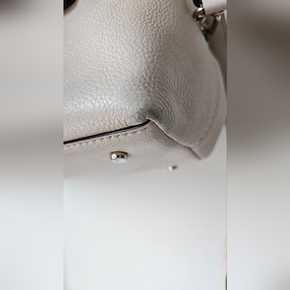 ♠️Kate Spade♠️Authentic Boston Cream Pebble Leather Handbag Top Handles Satchel - Picture 12 of 16